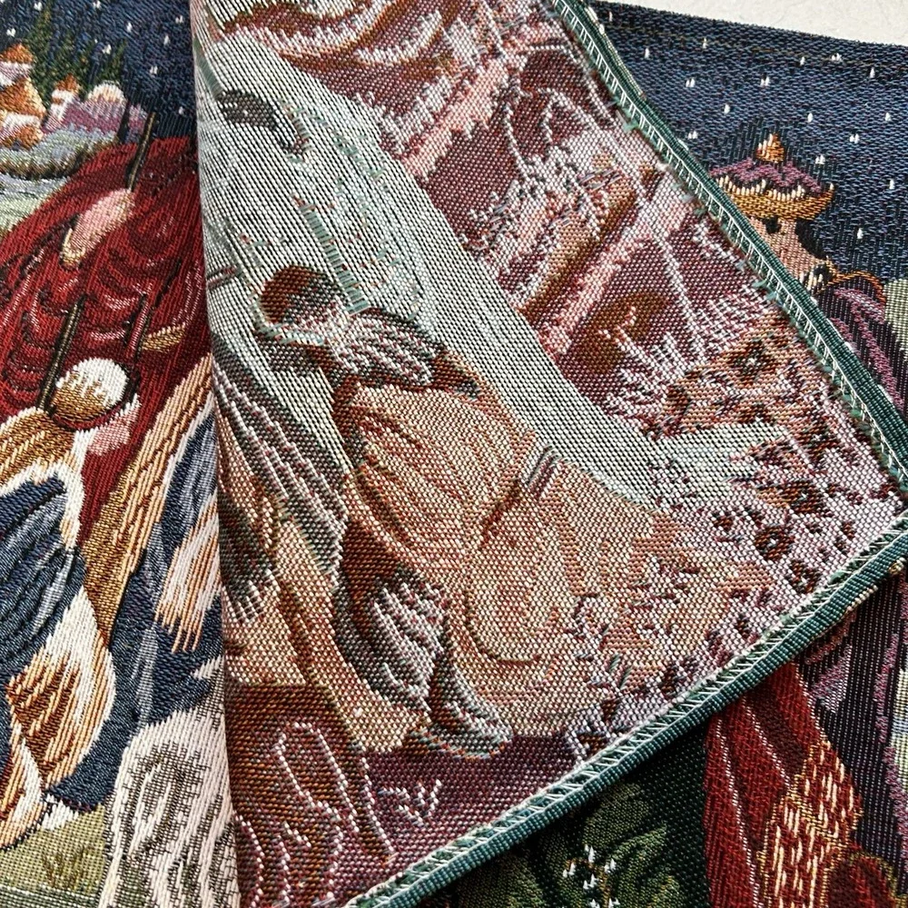 Nativity scene two piece‎ placemats Cloth 19x13. Christmas/ Christ / Bethlehem
